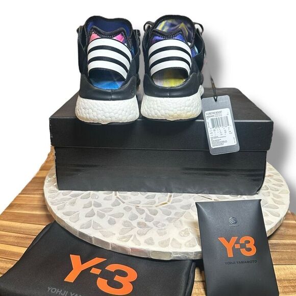 Adidas Y‑3 Retro Boost “Black Electric Blue” Yohji Yamamoto Boost Sneaker Men’s main image 6
